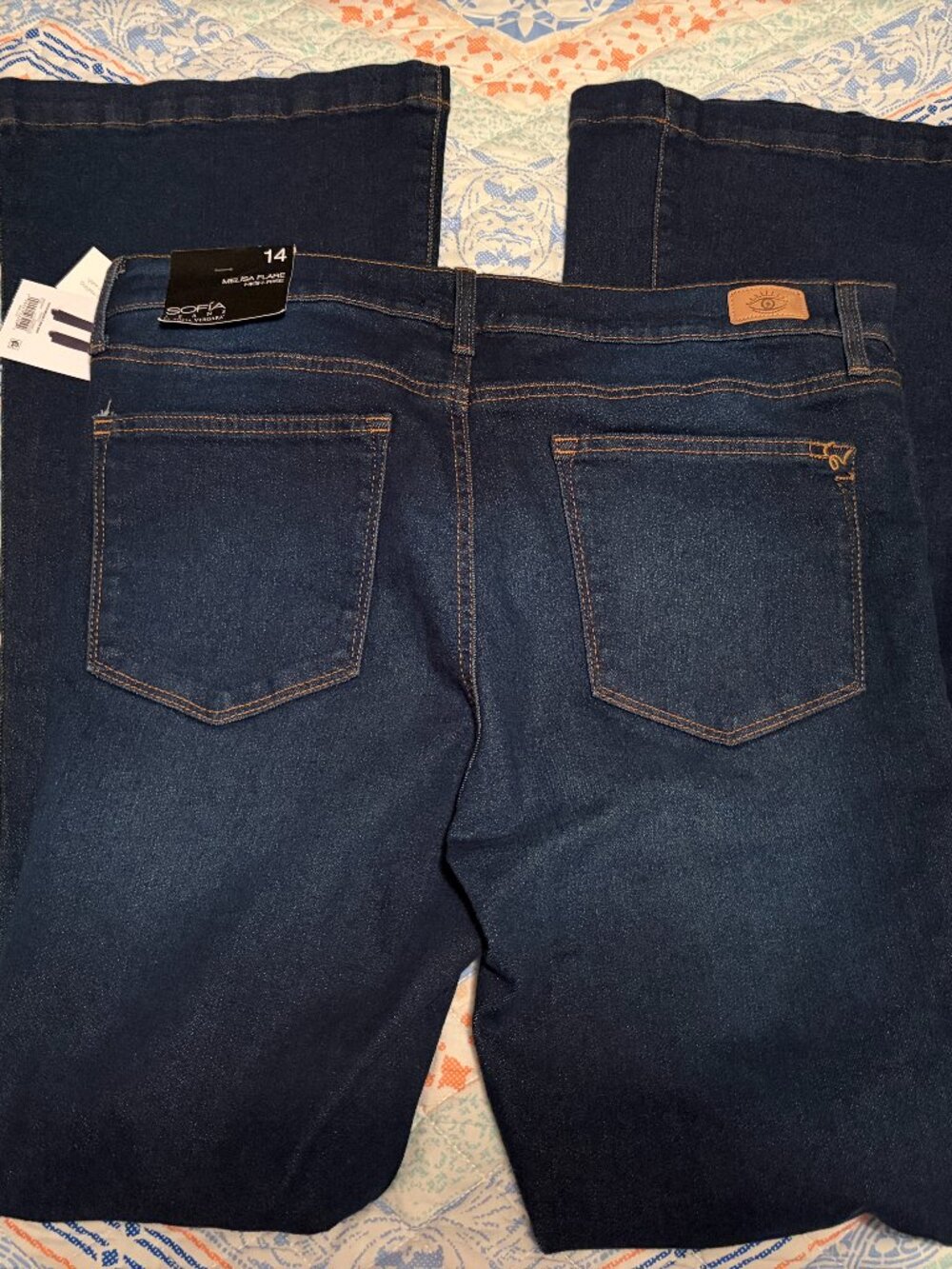 SOFIA JEANS BY SOFIA VERGARA MELISA FLARE SIZE 14 NWT - Picture 8 of 13